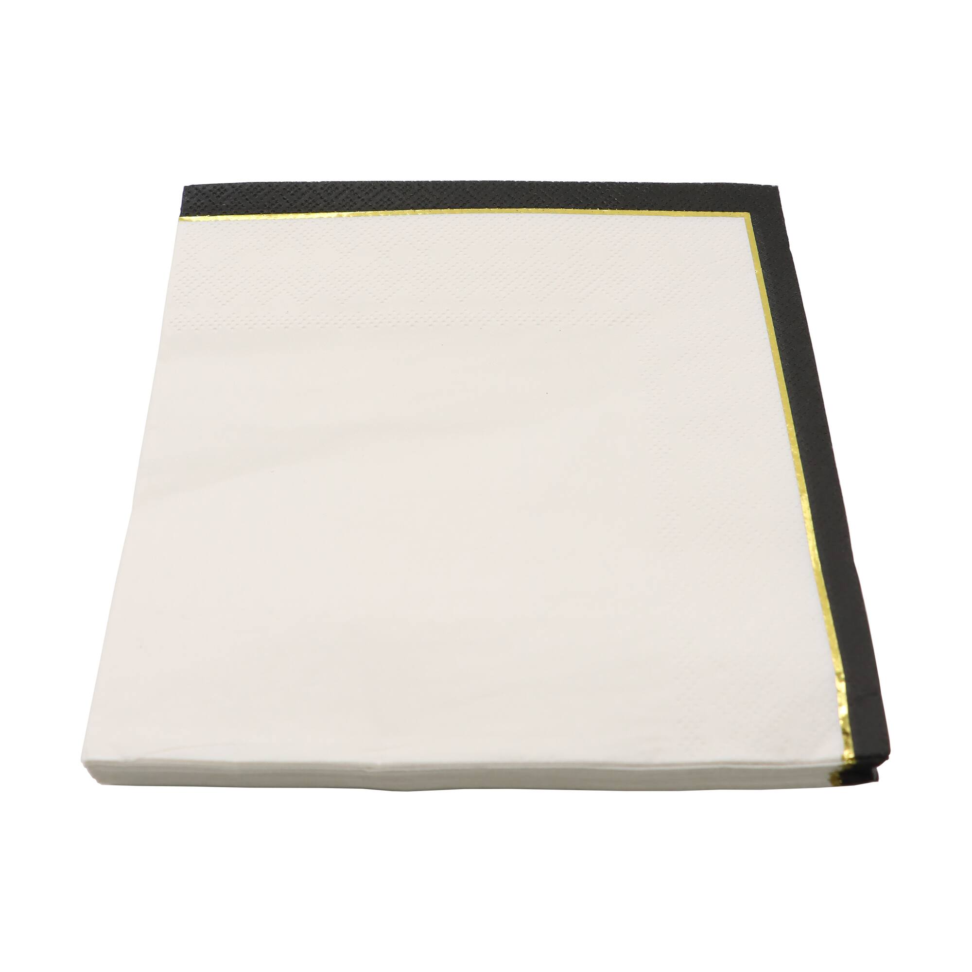 Cream & Black Lunch Napkins, 20ct. by Celebrate It™